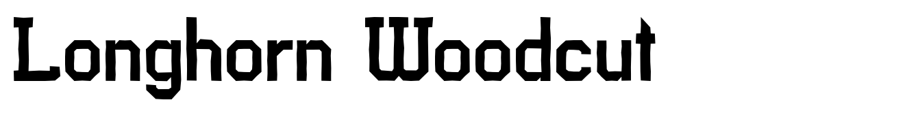 Longhorn Woodcut